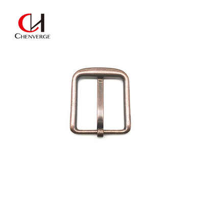 Red Bronze Matte Unisex Pin Belt Buckles Zinc Alloy 40mm ODM